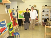 Vernissage en el estudio de arte de Madrid en 2007